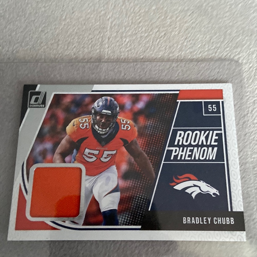 Bradley Chubb Donruss Rookie Phenom Jersey Football Card